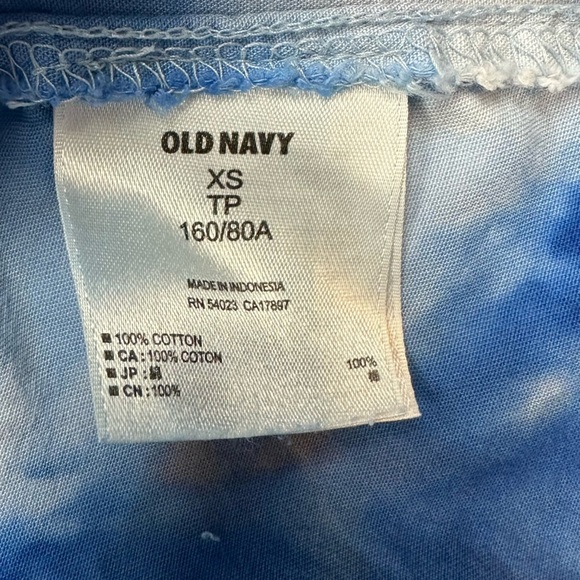 TEXAS STORMS Tie dye half button up shirt pockets upcycled by Impulsive Designs - Picture 13 of 14